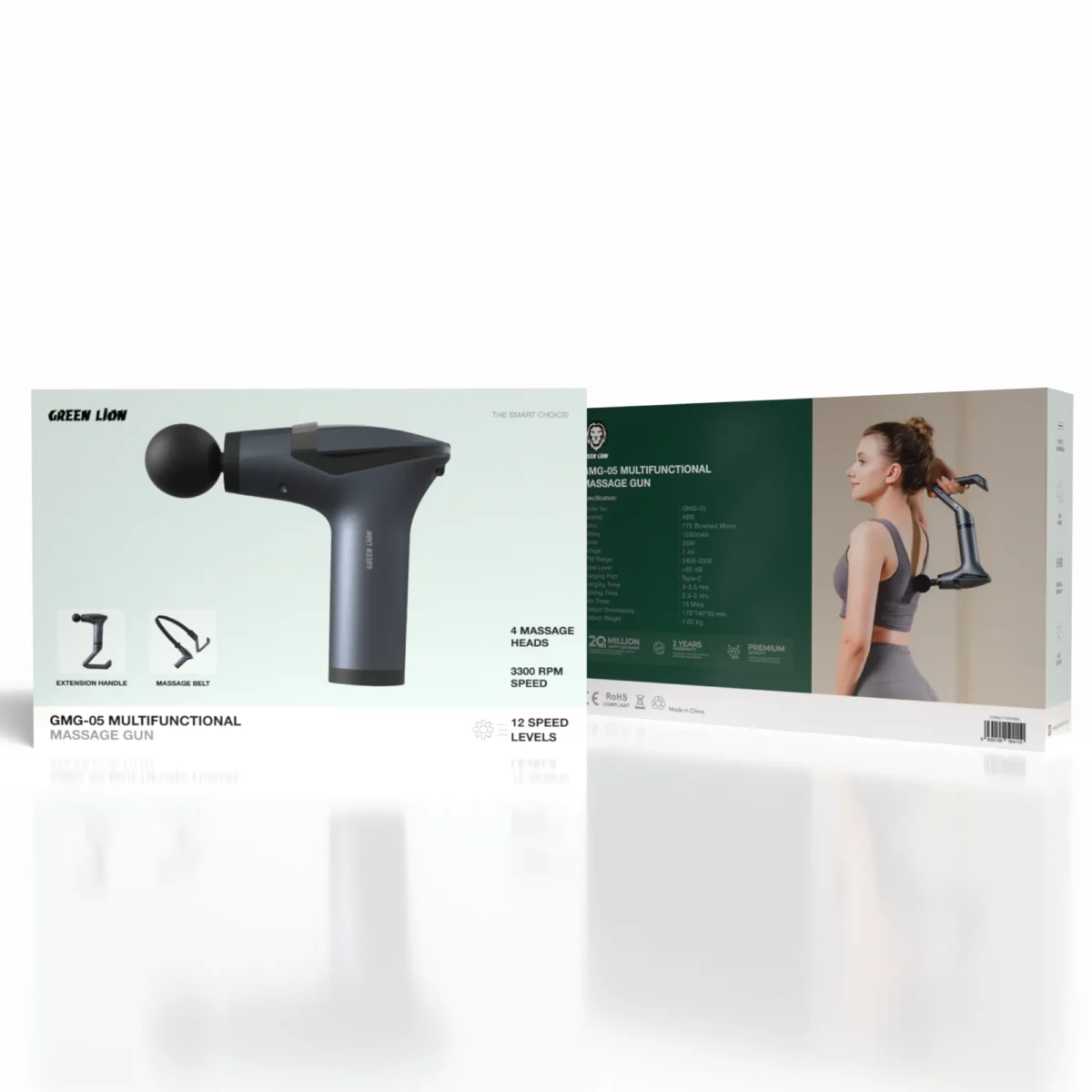 ماساژور تفنگی چندمنظوره گرین لاین مدل GMG-05