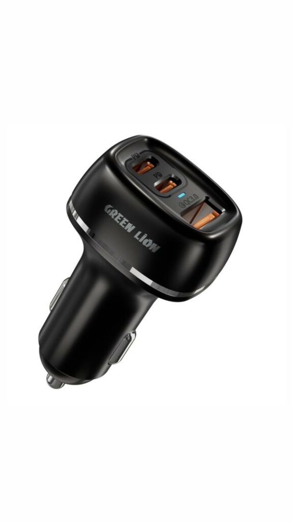 شارژر فندکی 50 وات گرین لاین مدل DUAL PD & QC 3.0 50W CAR CHARGER