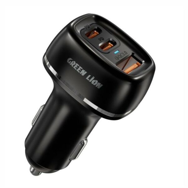 شارژر فندکی 50 وات گرین لاین مدل DUAL PD & QC 3.0 50W CAR CHARGER