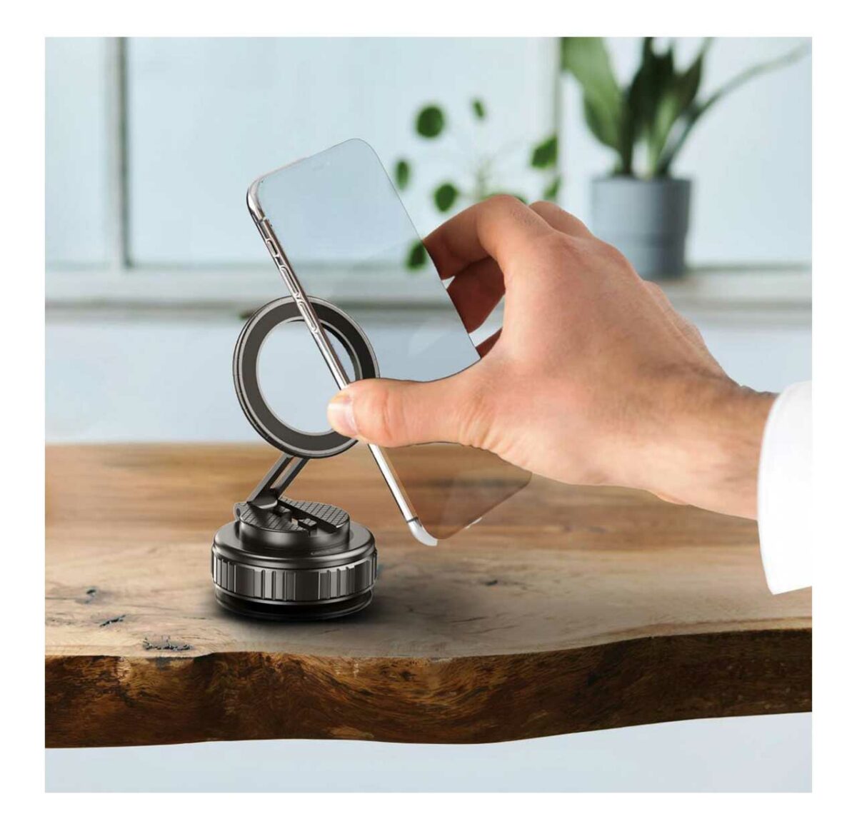 هولدر وکیومی مگ سیف گرین لاین Green lion Gx-35 SUCTION PHONE HOLDER
