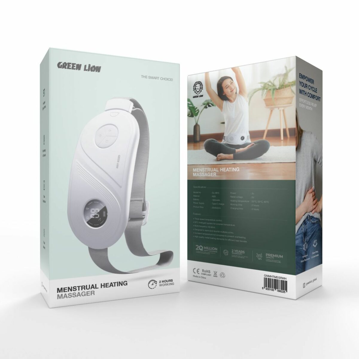ماساژور قاعدگی بانوان گرین لاین مدل Green lion menstrual heating massager
