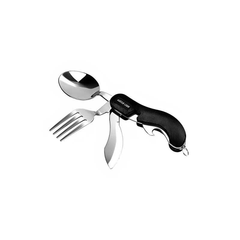 ست قاشق چنگال مسافرتی گرین لاین Green lion 4 in 1 cutlery set