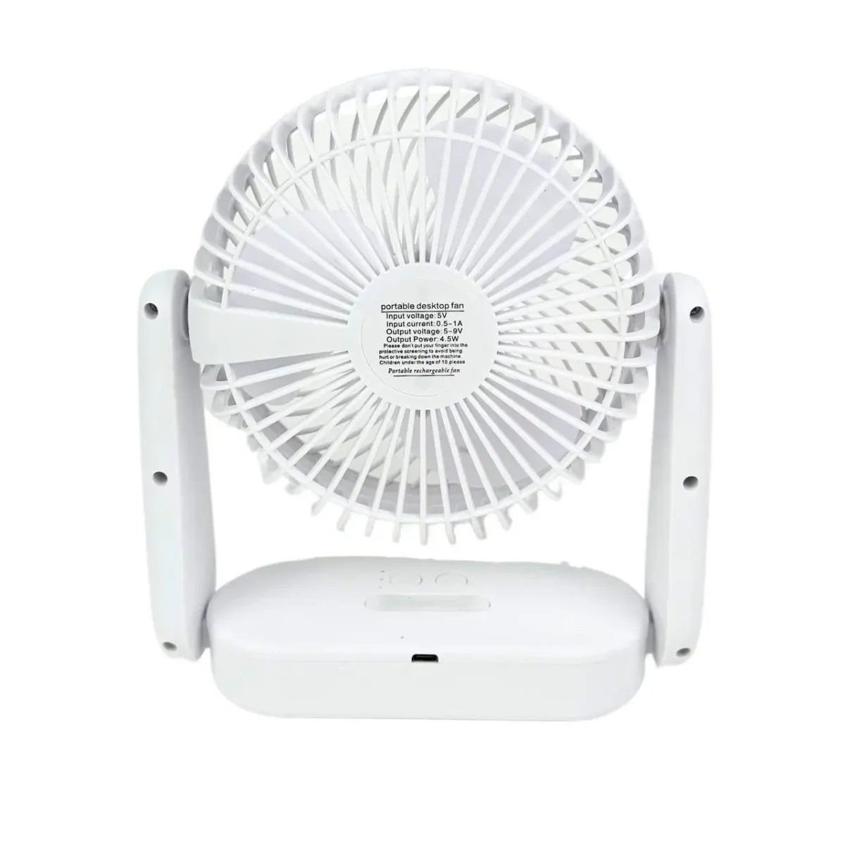 پنکه رومیزی شارژی مدل Rechargeable desktop fan model A8802