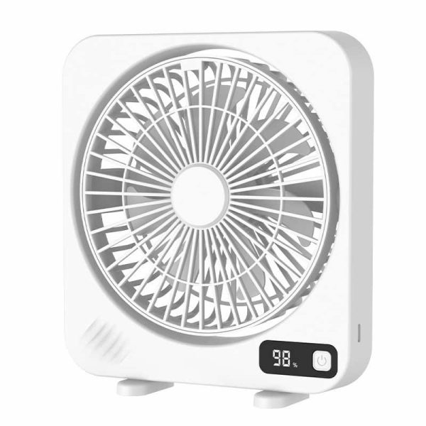پنکه شارژی رومیزی مدل Rechargeable desktop fan model TC-016