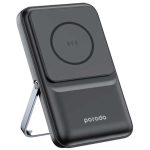 پاوربانک مگ سیف 10000 پرودو مدل porodo PD-PBFCH039-BK 10000 Magsafe Power bank stand attach