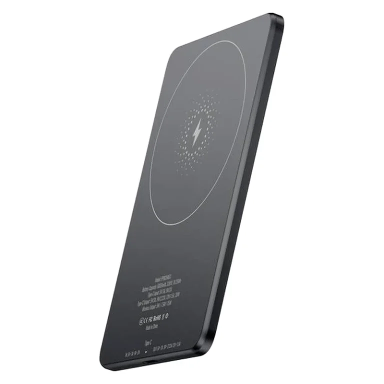 پاوربانک مگ سیف 5000 میلی آمپری پاورلوژی Powerology Ultra-Thin 5000mAh MagSafe Power Bank